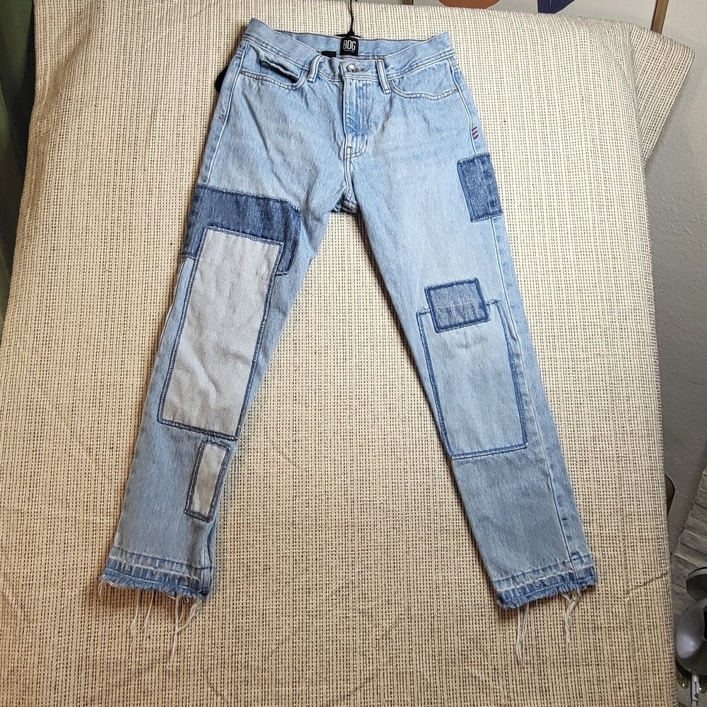 BDG Urban Outfitters Slim Taper‎ Fit Patchwork Men's 29x28 Denim Jeans